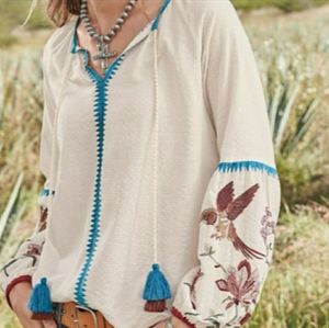 Sundance Hi Low Paloma Peasant Top Medium